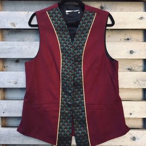🎈SOLD🎈VTG Bold Patterned Long Vest Women’s Large